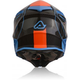Prilba na motorku ACERBIS Steel Carbon orange/blue