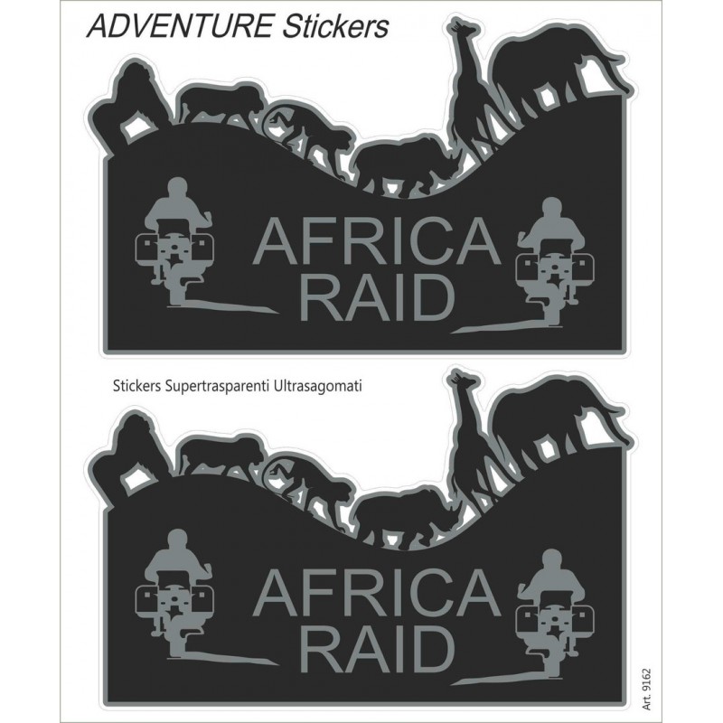 Nálepky na motorku BOOSTER Africa Raid Sticker Set