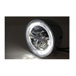 Hlavný LED svetlomet na motorku HIGHSIDER Circle 223-047 chrome