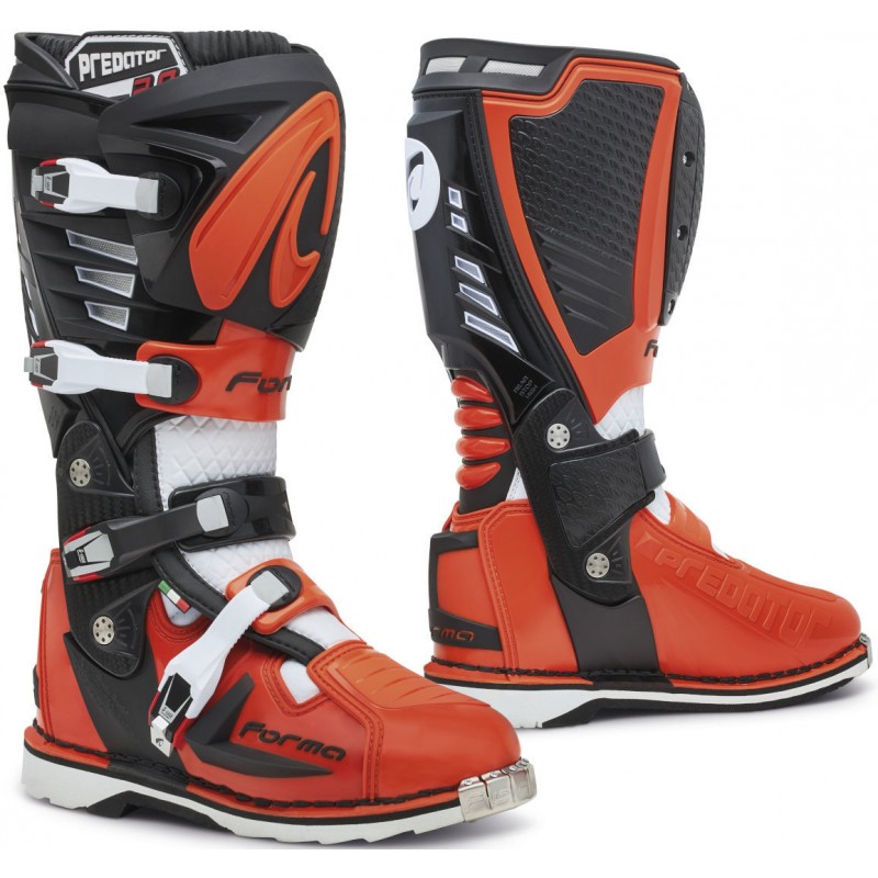 Topánky na motorku FORMA Predator 2.0 black/white/orange