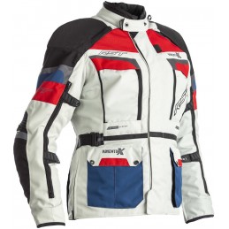 RST dámska bunda na motocykel Pro Series Adventure-X white blue red