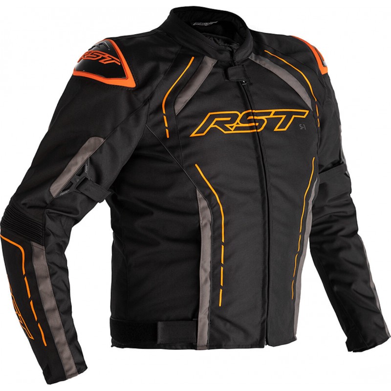 RST bunda na motocykel S-1 black grey orange