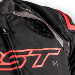 RST bunda na motocykel S-1 black grey red