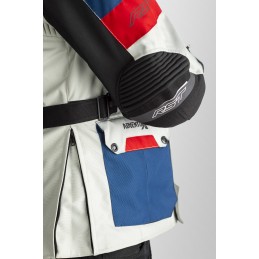 RST bunda na motocykel Adventure-X Airbag white blue red