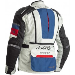 RST bunda na motocykel Adventure-X Airbag white blue red