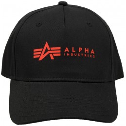 Alpha Industries šiltovka Alpha Cap black red