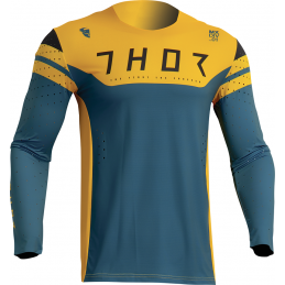 MX dres THOR Prime Rival yellow teal
