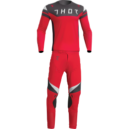 MX dres THOR Prime Rival red charcoal