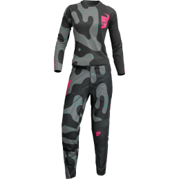 Dámsky MX dres THOR Sector Disguise pink gray