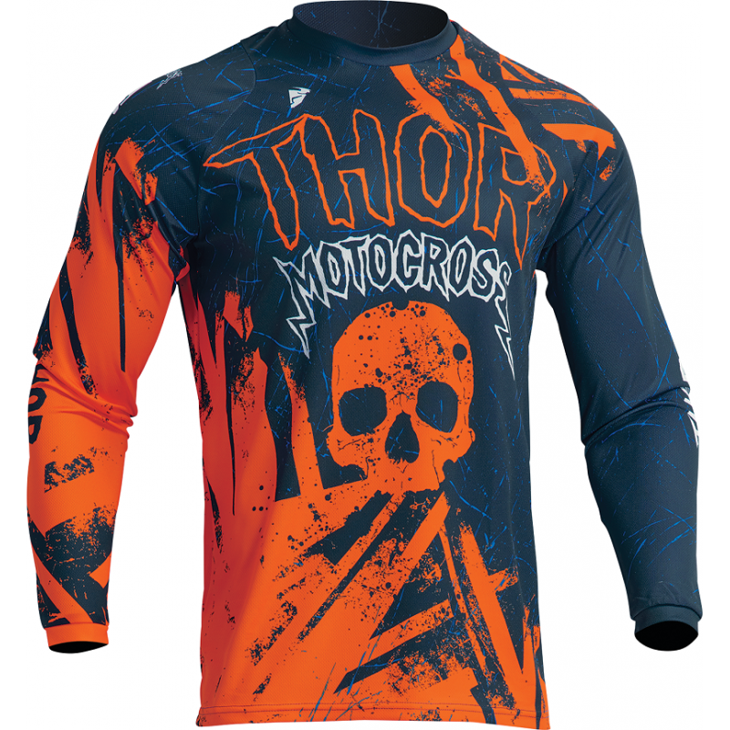 Detský MX dres THOR Sector Gnar midnight orange