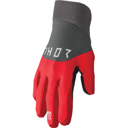 MX rukavice THOR Agile Rival gray red black
