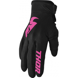 Dámske MX rukavice THOR Sector S20 black pink