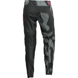 Dámske MX nohavice THOR Sector Disguise pink gray