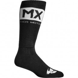 Detské MX ponožky THOR Solid black white