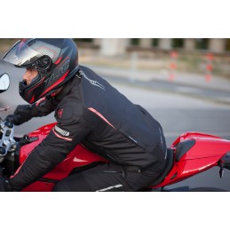 MODEKA bunda na motorku Aenergy čierna červená