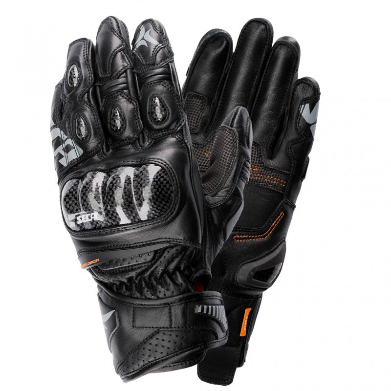 Motorukavice SECA Trackday short black Motorukavice SECA Trackday short black