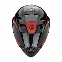 Prilba SCORPION EXO ADX-2 Galane strieborná čierna červená
