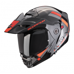 Prilba SCORPION EXO ADX-2 Galane strieborná čierna červená