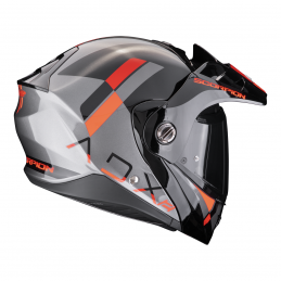 Prilba SCORPION EXO ADX-2 Galane strieborná čierna červená