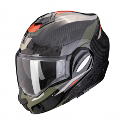 Prilba SCORPION EXO-TECH Evo Carbon Rover čierna zelená
