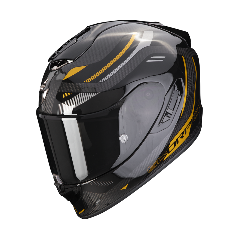 Prilba SCORPION EXO-1400 EVO II Carbon Air Kydra čierna zlatá Prilba SCORPION EXO-1400 EVO II Carbon Air Kydra čierna zlatá