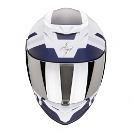 Prilba SCORPION EXO-520 EVO Air Banshee čierna matná modrá fialová