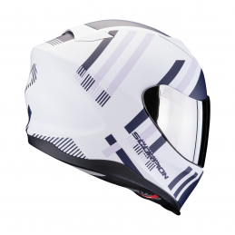 Prilba SCORPION EXO-520 EVO Air Banshee čierna matná modrá fialová